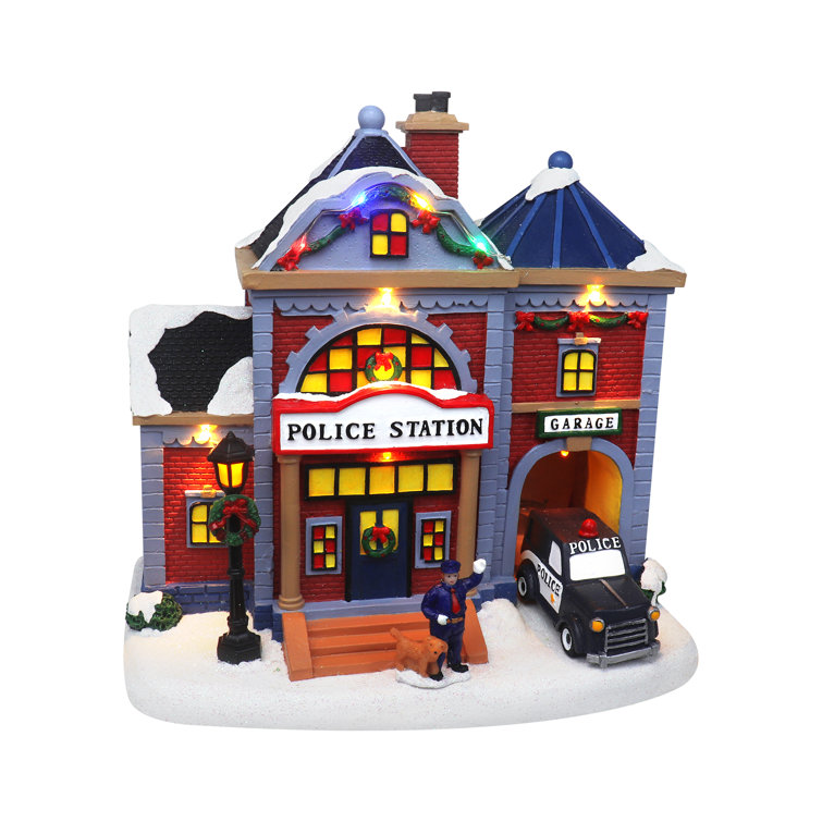 Christmas Village Police Station 